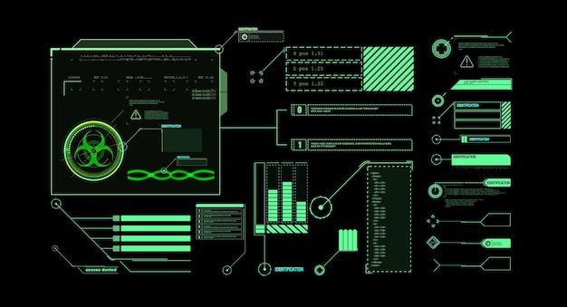 Interface-elementen HUD UI GUI Vector bijschrift Titels set Futuristische toelichtingsbalklabels informatie belboxbalken en moderne digitale infoboxen lay-outsjablonen Callouts titels in HUD-stijl