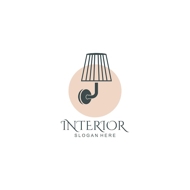 Interieur kamer meubilair galerij logo ontwerp