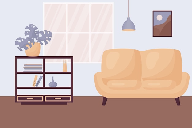 Interieur van de woonkamer
