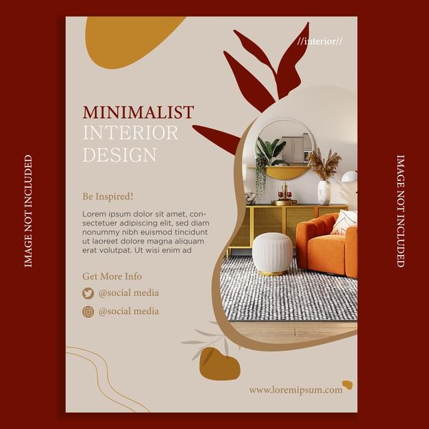 Interior design flyer