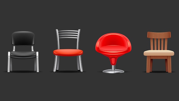 Interior design furniture elements for office and homes