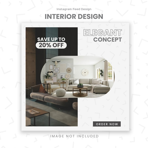 Interior design instagram feed design