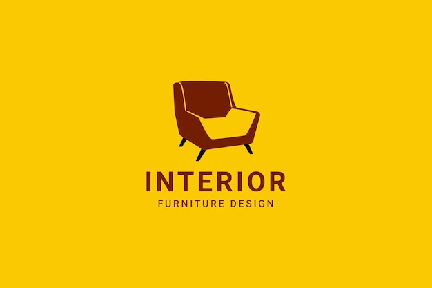 Illustrazione dell'icona vettoriale del logo di interior design