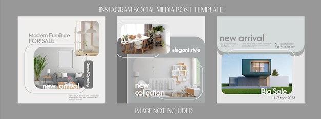 interior or furniture social media post design