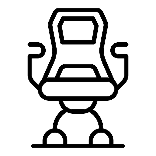 Interior gamer chair icon outline vector Esport game Home work