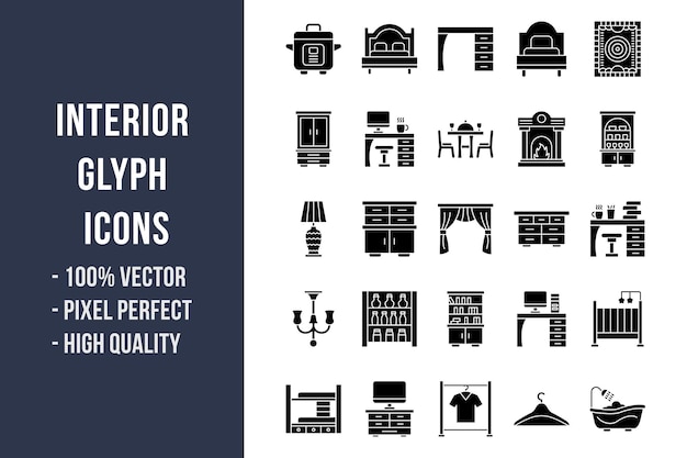 Interior Glyph Icons