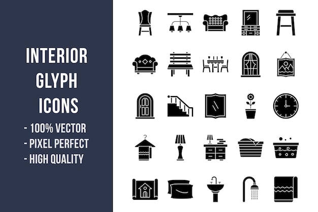 Interior Glyph Icons