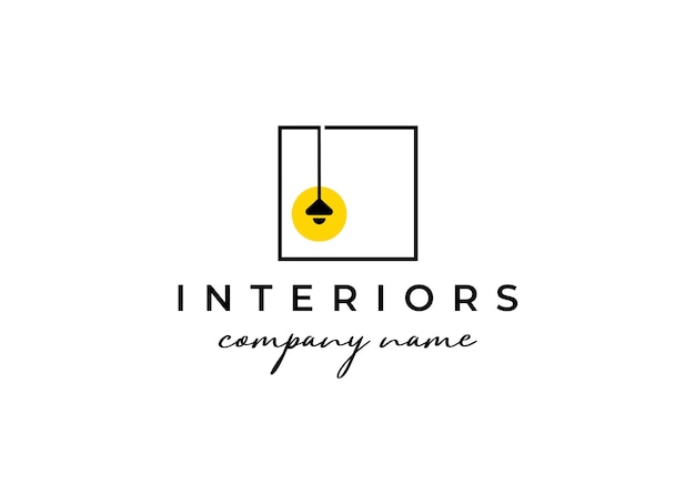 Vector interior logo design inspiration symbol vector template