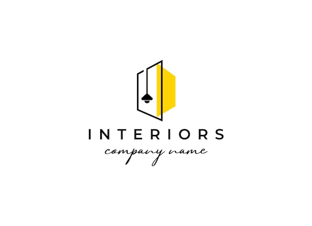 interior logo design inspiration symbol vector template