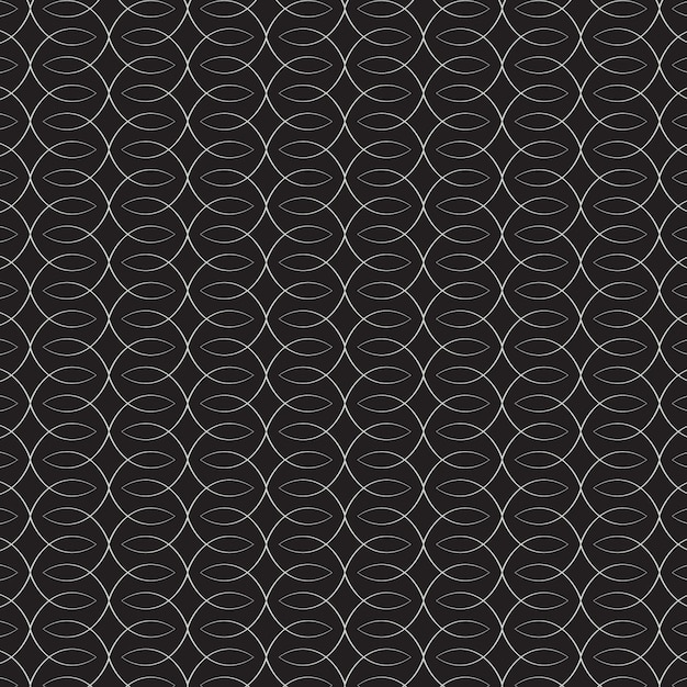 Interlocking Circles A Seamless Black and White Geometric Texture