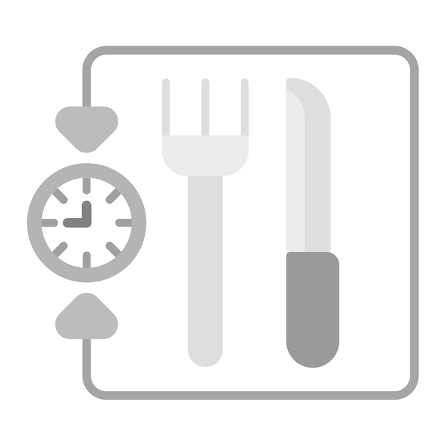 Vector intermittent fasting icon vector image can be used for dieting