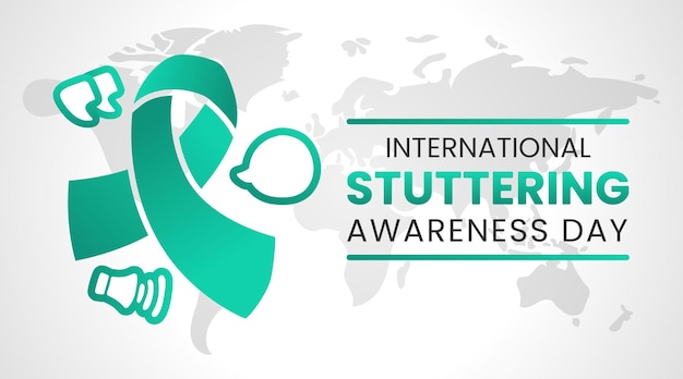 Internationaal Stotteren Awareness Day Concept