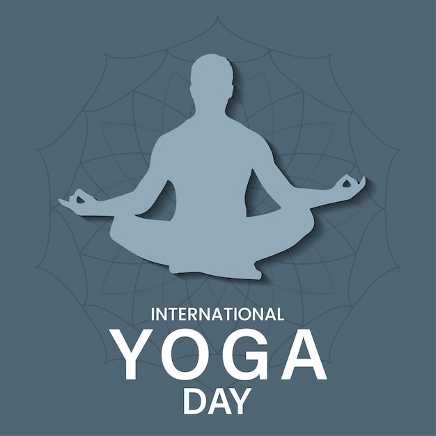 Vector internationaal yoga dag vector bestand