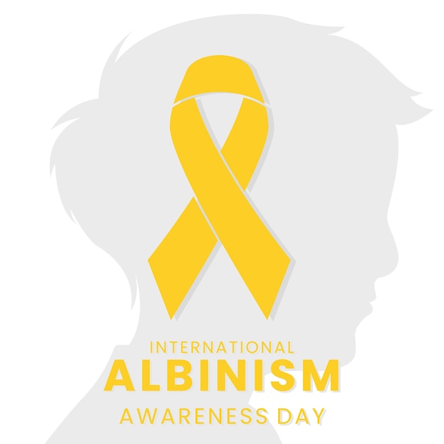 International Albinism Awareness Day 13 juni Vakantieconcept Sjabloon voor achtergrondbanner enz