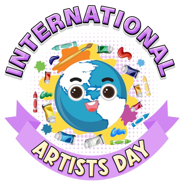 international artists day banner design