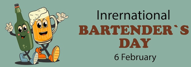 International Bartender's Day Holiday concept Template for background banner card poster