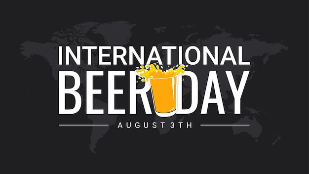 International beer day background template