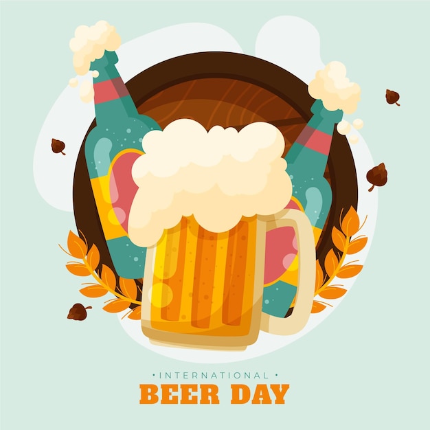 Illustrazione della giornata internazionale della birra