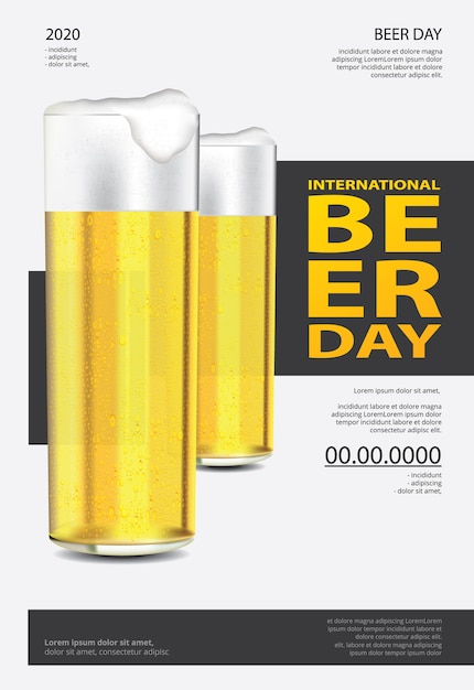 International beer day template