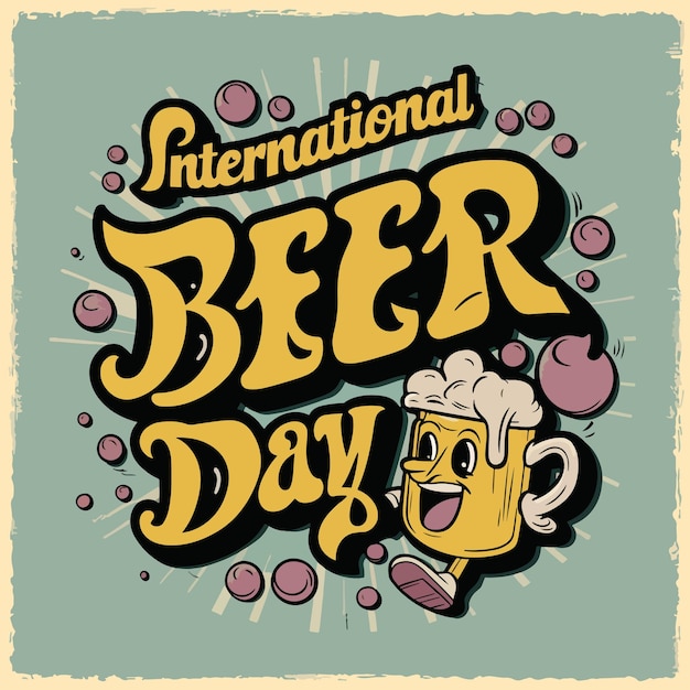 Vector international beer day