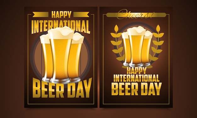 Vector international beer day