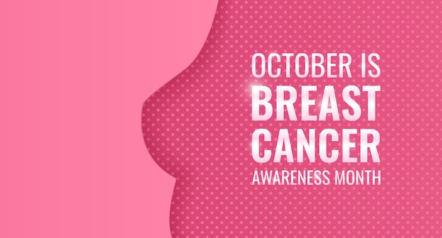 international breast cancer awareness month in October Vector illustration Women's health