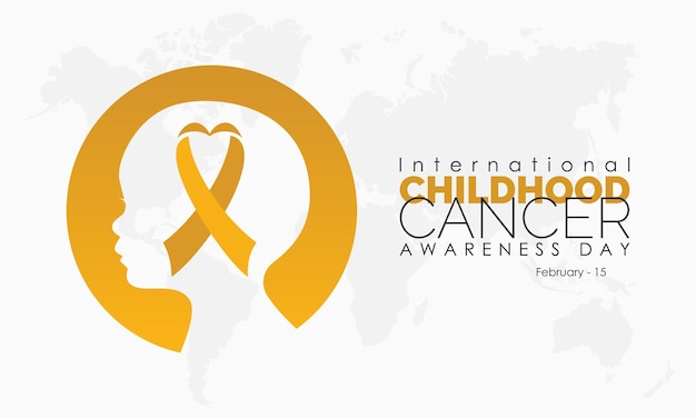 International Childhood Cancer Day design template concept observed on February 15 Health Awareness Vector Illustration