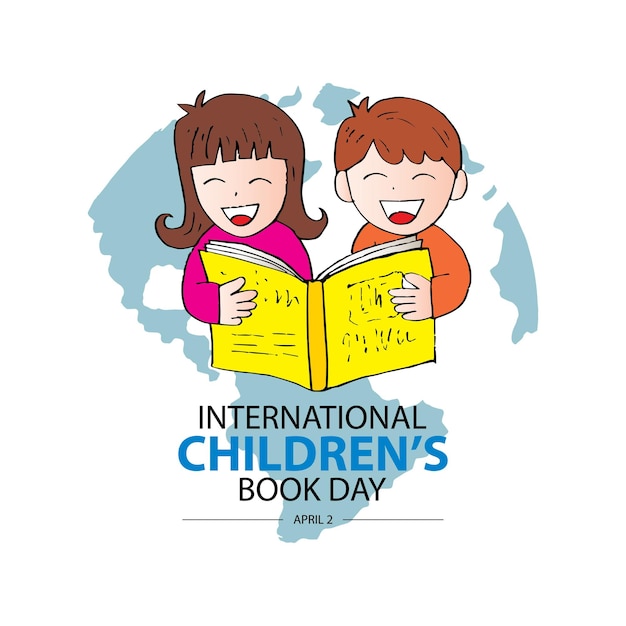 Vector international children's book day april 2