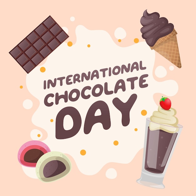 international chocolate day design template