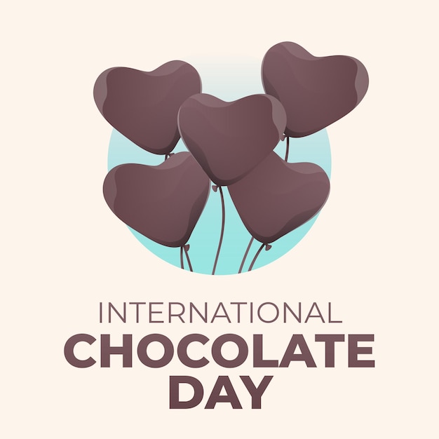 International chocolate day design template