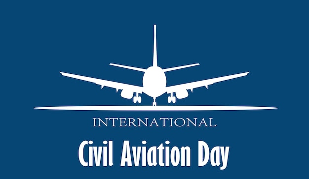 Giornata internazionale dell'aviazione civile. logotipi per un'azienda di trasporto passeggeri. aeroplano dell'aeroflot
