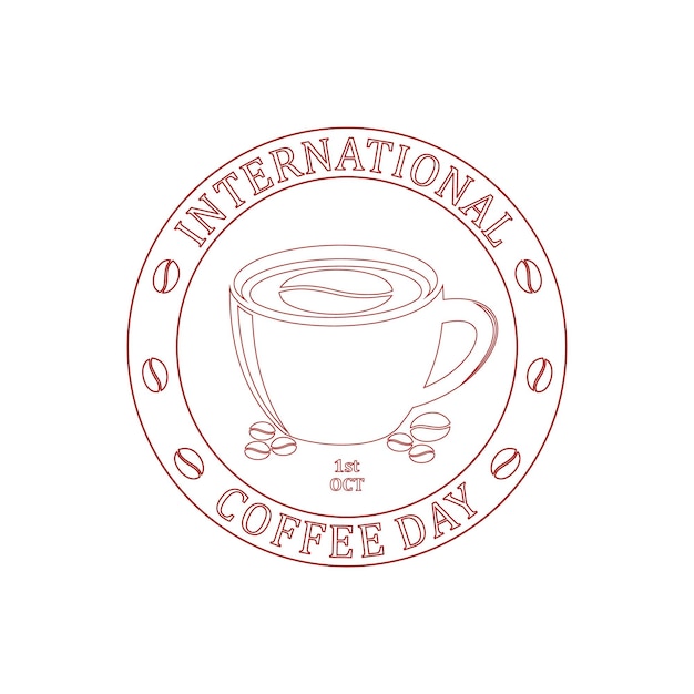 Vector international coffee day 2022