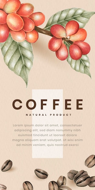 International coffee day card design vector