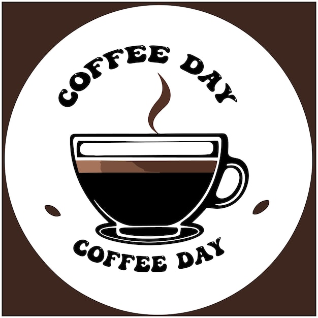 International Coffee Day Design Vector Template