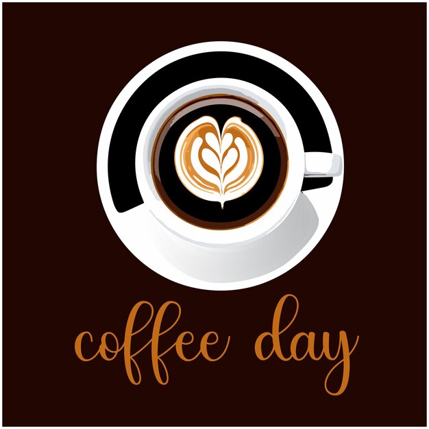 International Coffee Day Design Vector Template