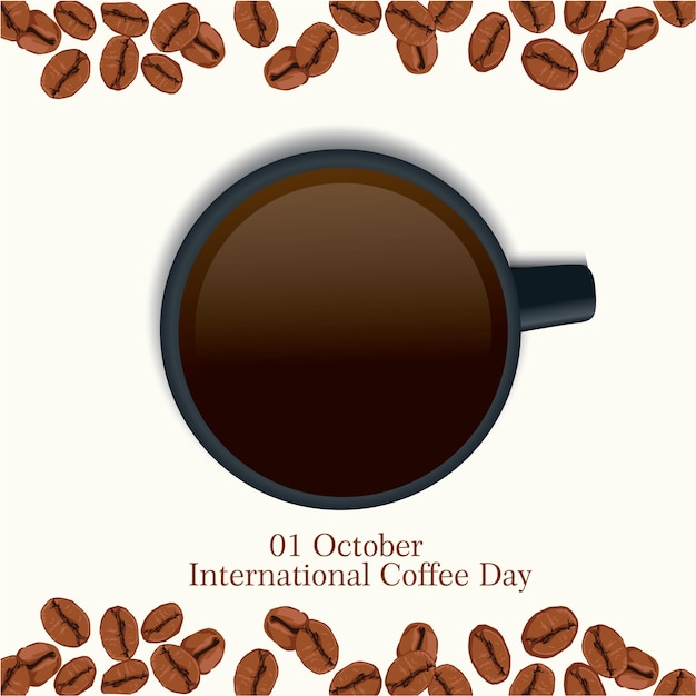 International coffee day design