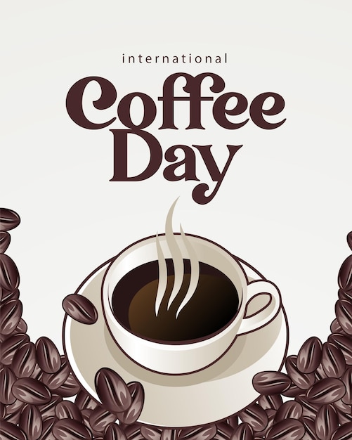 International coffee day elegant