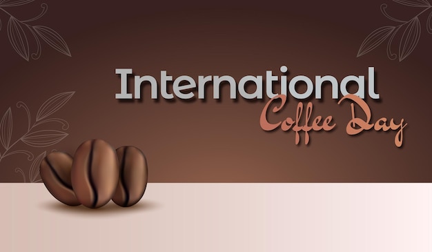 International coffee day vector background illustration suitable for multiple purpose