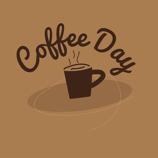 International Coffee Day vector illustration