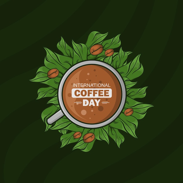 International coffee day vector