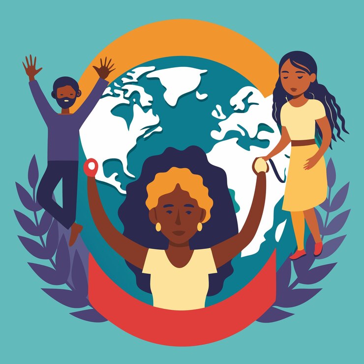 Vector international day for the abolition of slavery concept