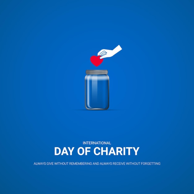 International Day of Charity free vector