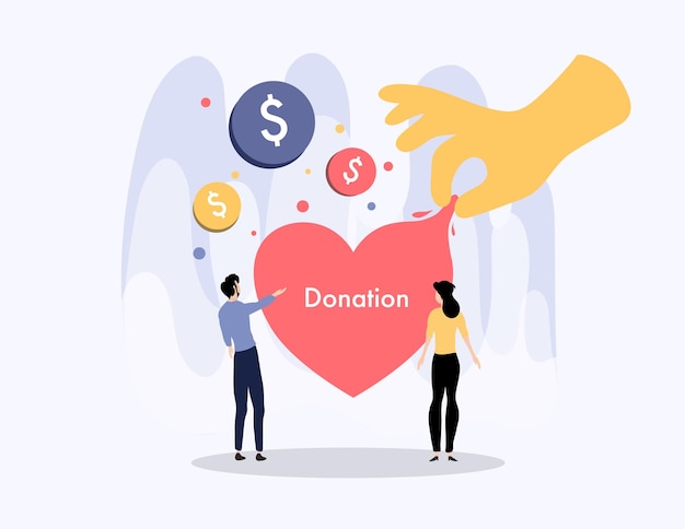 international day of charity hand drawn illustration vector design