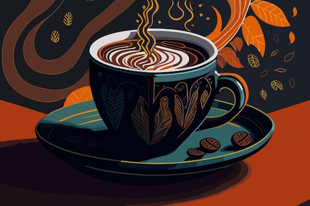 International Day of Coffee illustration