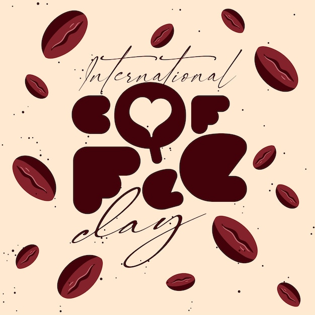 Vector international day of coffee social media post banner