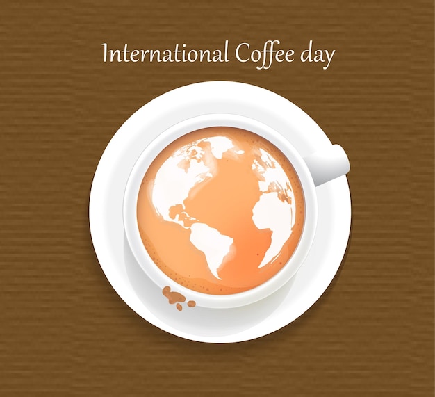 Vector international day of coffee