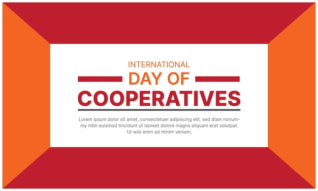 International Day of Cooperatives templet design