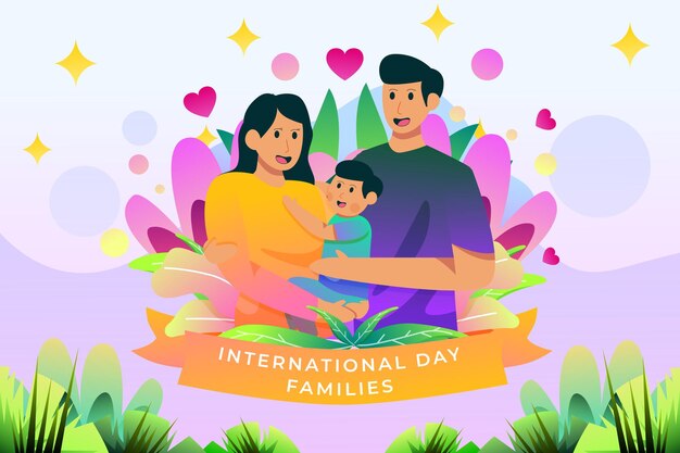 International day of families illustration