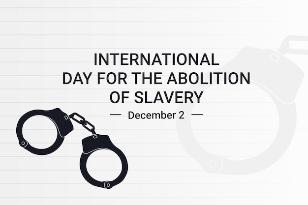 벡터 국제 노예 폐지의 날