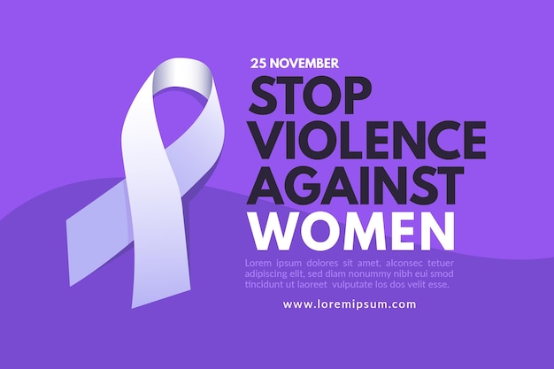 ベクトル 女性に対する暴力をなくすための国際デー壁紙